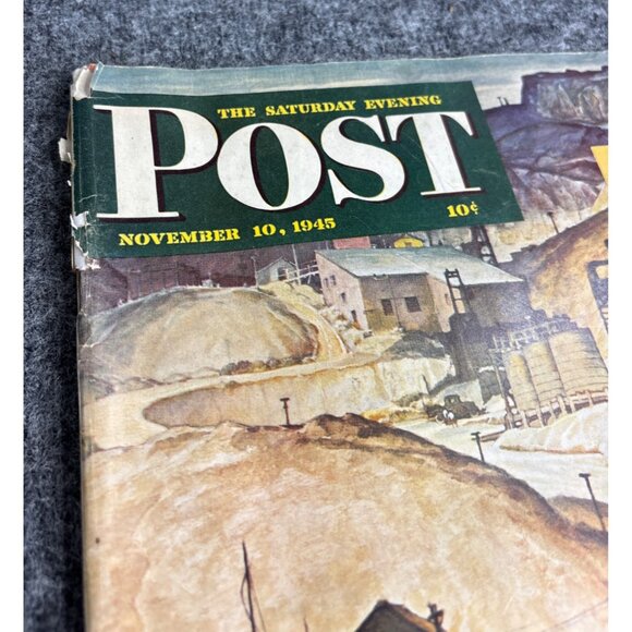 Vintage November 10 1945 Saturday Evening Post Magazine - Picture 2 of 7